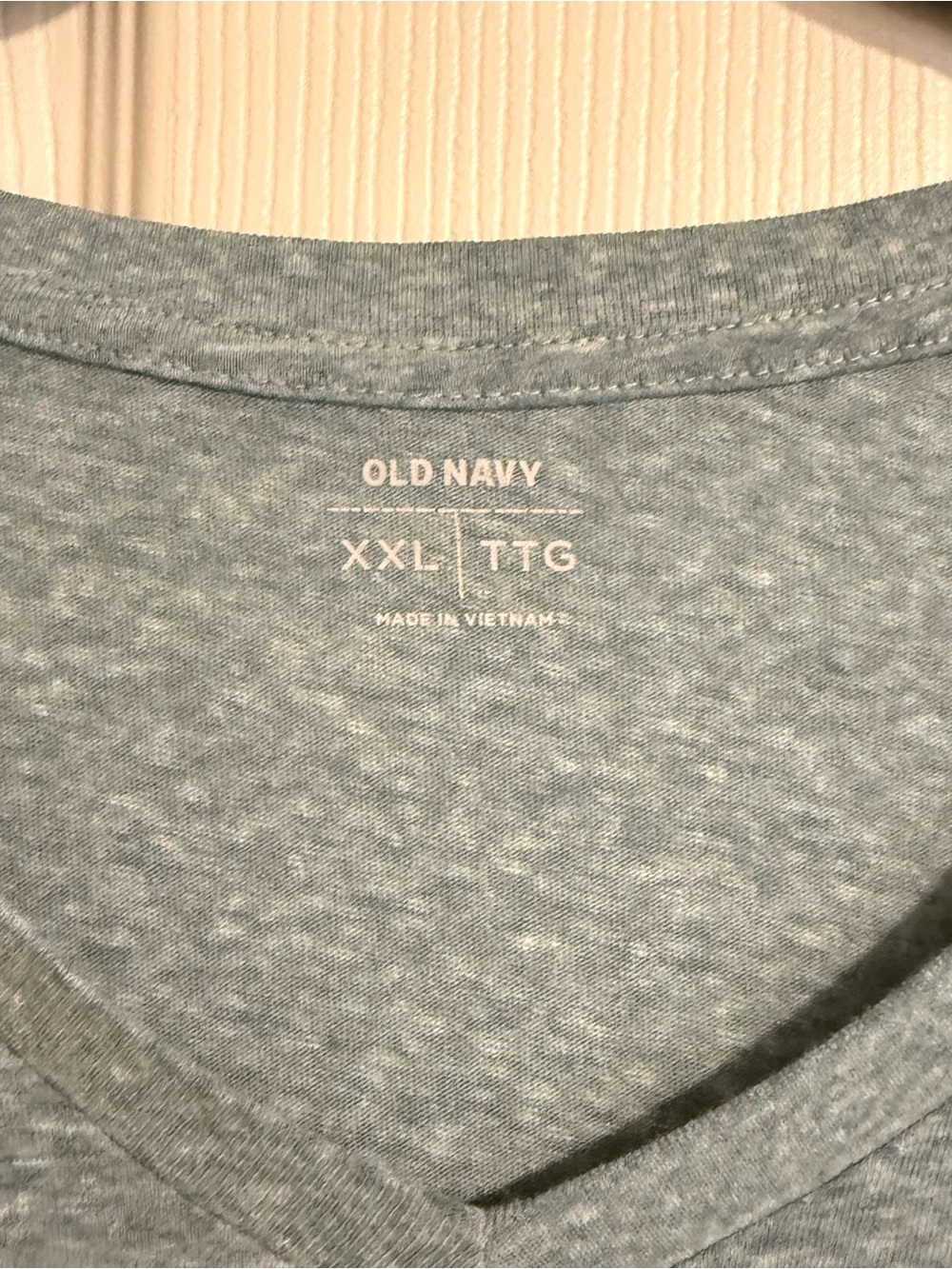 Old Navy Heathered green v-neck Tee